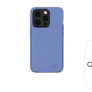 Ai Pro Battery Case designed for the iPhone 15 Plus and 15 Pro Max BLUE